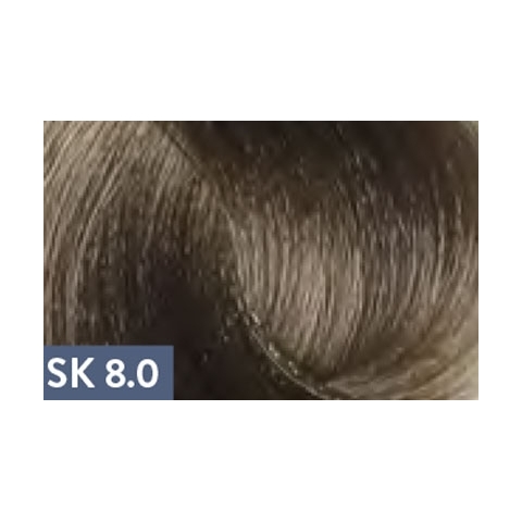 KAARAL BACO Крем-краска для седых волос 8.0 SK светлый блондин, 100 мл.
