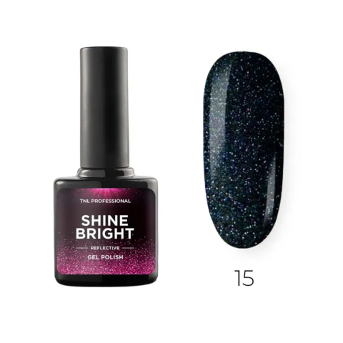 TNL Гель-лак Shine bright №15 - Ночная синева, 10 мл.