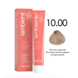 TEFIA AMB Крем-краска 10.00 Экстра светлый блондин интенсивный натуральный, 60 мл.