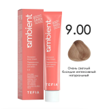 TEFIA AMB Крем-краска 9.00 Очень светлый блондин интенсивный натуральный, 60 мл.