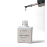 8542 RuNail Гель-лак Milk Shake с поталью, 10 мл.