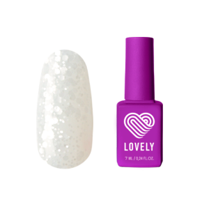 Lovely База Прозрачная с белыми хлопьями, 7 мл.