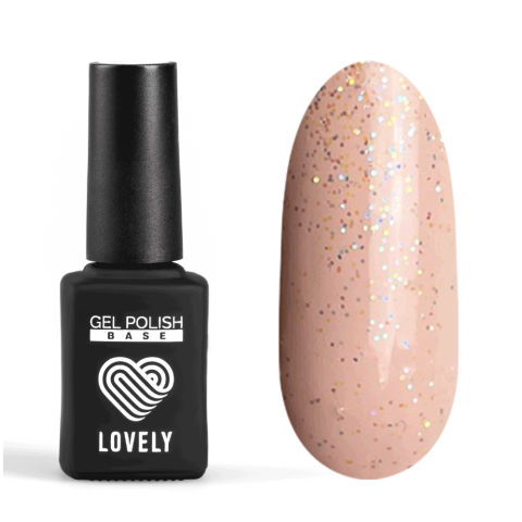 Lovely Топ с радужными микроблёстками без липкого слоя, 7 мл.