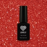 4021 Lovely Гель-лак светоотражающий Jewel Искрящий рубин, 7 мл.