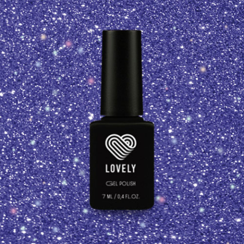 4014 Lovely Гель-лак светоотражающий Jewel Сверкающий сапфир, 7 мл.