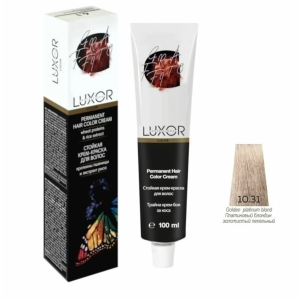 Luxor Professional Крем-краска 10.31 Платиновый блондин золотистый пепельный, 100 мл.
