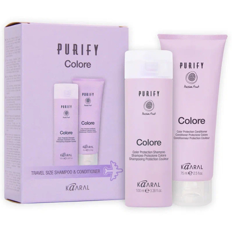 Kaaral Purify Дорожный набор Для окрашенных волос (Шампунь 100 мл. + Кондиционер 75 мл.)