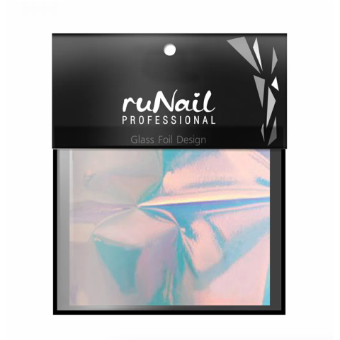 3147 RuNail Фольга Битое стекло, голубая, 4*100 см