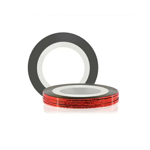 2518 RuNail Самоклеющаяся лента, красная, 20 м.