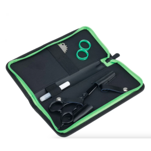 Case 8 DEWAL Футляр для 2-х ножниц, кожзам, на молнии, черный