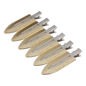 CL2603 lemon/gold Зажим Лепесток, металл 6 см (6 шт)