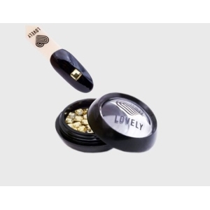 Lovely Стразы Квадрат, золото, 3 мм.