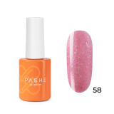 PASHE Гель-лак Atelier №58 Искрящийся розовый, 9 мл.