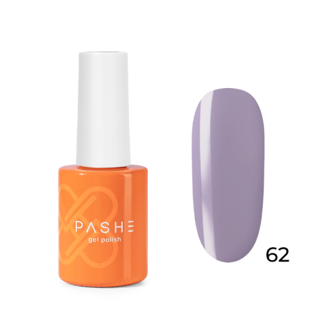 PASHE Гель-лак Atelier №62 Дымчатый сиреневый, 9 мл.