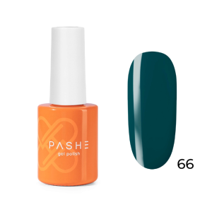 PASHE Гель-лак Atelier №66 Темный бирюзовый, 9 мл.