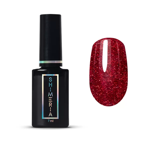 9289 RuNail Гель-лак Cветоотражающий "Красная дорожка", 7 мл.