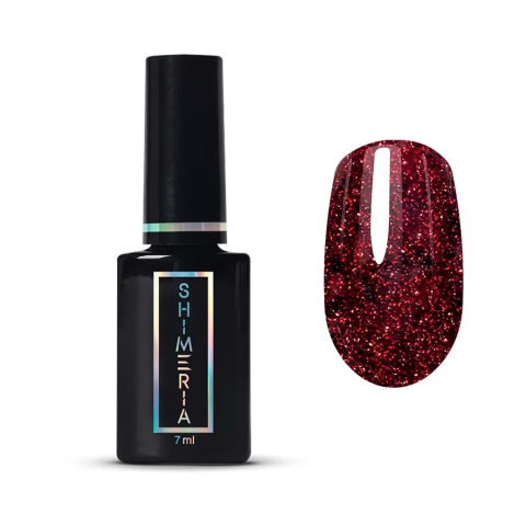9292 RuNail Гель-лак Cветоотражающий "Красная дорожка", 7 мл.