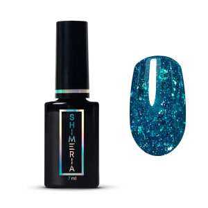 9281 RuNail Гель-лак Светоотражающий с фольгой "Горячий лёд", 7 мл.