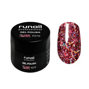 9272 RuNail Гель-лак с блёстками Дракон, 5 гр. 