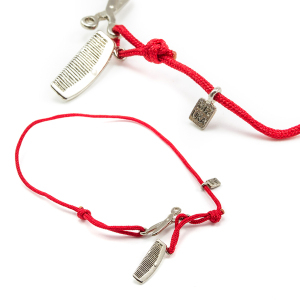МЕТЦГЕР Браслет красная нить с подвеской