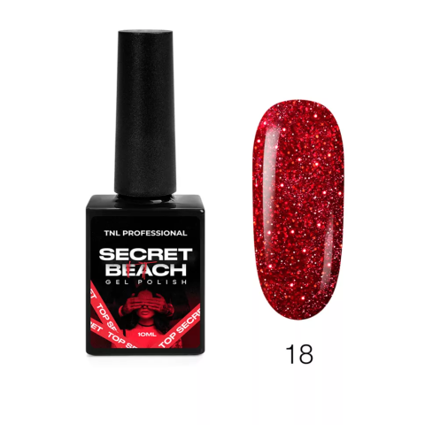 TNL Гель-лак Secret beach №18 - Огонь во плоти, 10 мл.