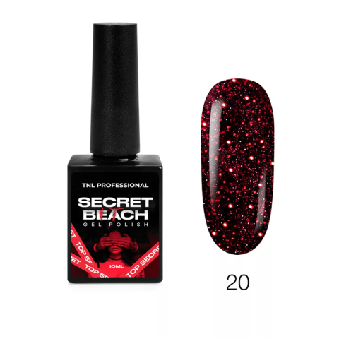 TNL Гель-лак Secret beach №20 - Жаркая ночь, 10 мл.