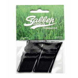 В245 МАТТ Шпильки Ставвер черные, волна, 45 мм, 20/упак.