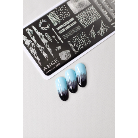 ANGE №015 Пластина для стемпинга 6*12 см.