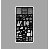 ANGE №017 Пластина для стемпинга 6*12 см.