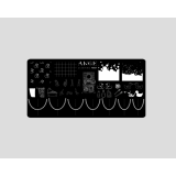 ANGE №024 Пластина для стемпинга 6*12 см. с ДЕМО-листом