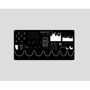 ANGE №024 Пластина для стемпинга 6*12 см. с ДЕМО-листом