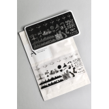 ANGE №025 Пластина для стемпинга 6*12 см. с ДЕМО-листом