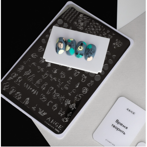 ANGE №001 Пластина для стемпинга 9,5*14,5 см.