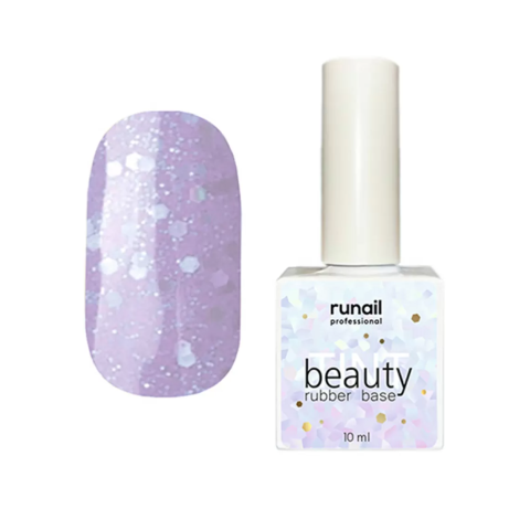 6775 RuNail Каучуковая база Beauty TINT Glitter Mix, 10 мл.