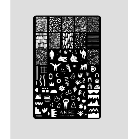 ANGE №007 Пластина для стемпинга 9,5*14,5 см.