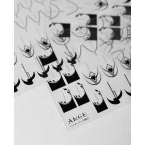 ANGE №012 Пластина для стемпинга 9,5*14,5 см. с ДЕМО-листом