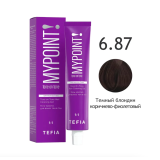 Mypoint Гель-краска 6.87 Тёмный коричнево-фиолетовый блондин, 60 мл.