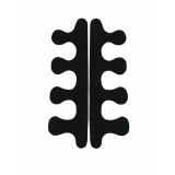 1380 RuNail Разделители для пальцев, черные, 9 мм