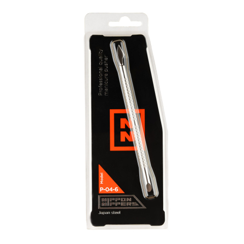 NN P-04-6 Пушер для маникюра, 130 мм, Копытце и Топорик