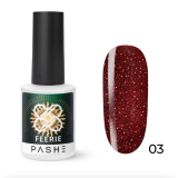 PASHE Гель-лак Feerie светоотражающий №03 - огненное танго, 9 мл.