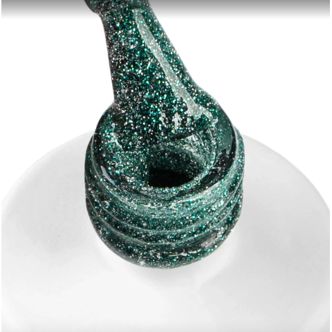 PASHE Гель-лак Feerie светоотражающий №06 - пленительный изумруд, 9 мл.