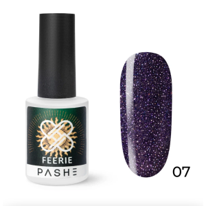 PASHE Гель-лак Feerie светоотражающий №07 - фиолетовые мосты, 9 мл.