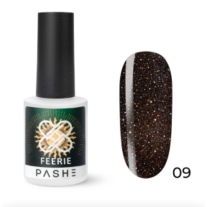 PASHE Гель-лак Feerie светоотражающий №09 - позолоченный мавр, 9 мл.