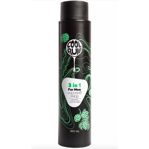Cool Rule Средство для мужчин 3 в 1, Ледяной Кедр, 400 мл.