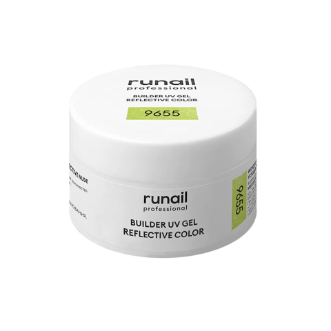 9655 RuNail Моделирующий УФ-гель Builder UV Gel Reflective Color, 15 гр.