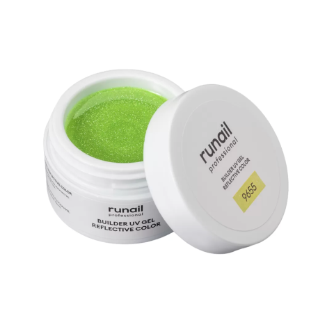 9655 RuNail Моделирующий УФ-гель Builder UV Gel Reflective Color, 15 гр.