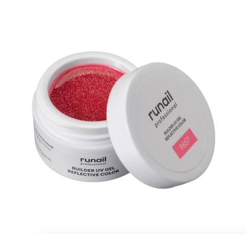 9657 RuNail Моделирующий УФ-гель Builder UV Gel Reflective Color, 15 гр.