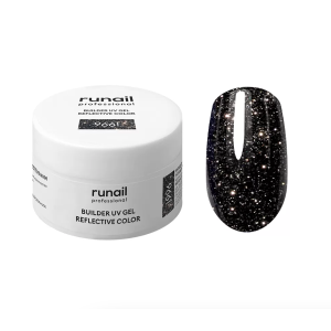 9661 RuNail Моделирующий УФ-гель Builder UV Gel Reflective Color, 15 гр.
