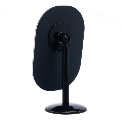 MR-311 DEWAL Зеркало настольное, пластик, черное, 22х14 см.