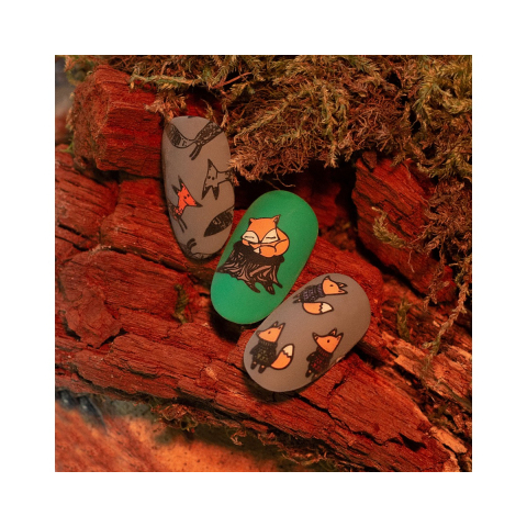 Lesly Пластины для стемпинга 6*12 см Fox